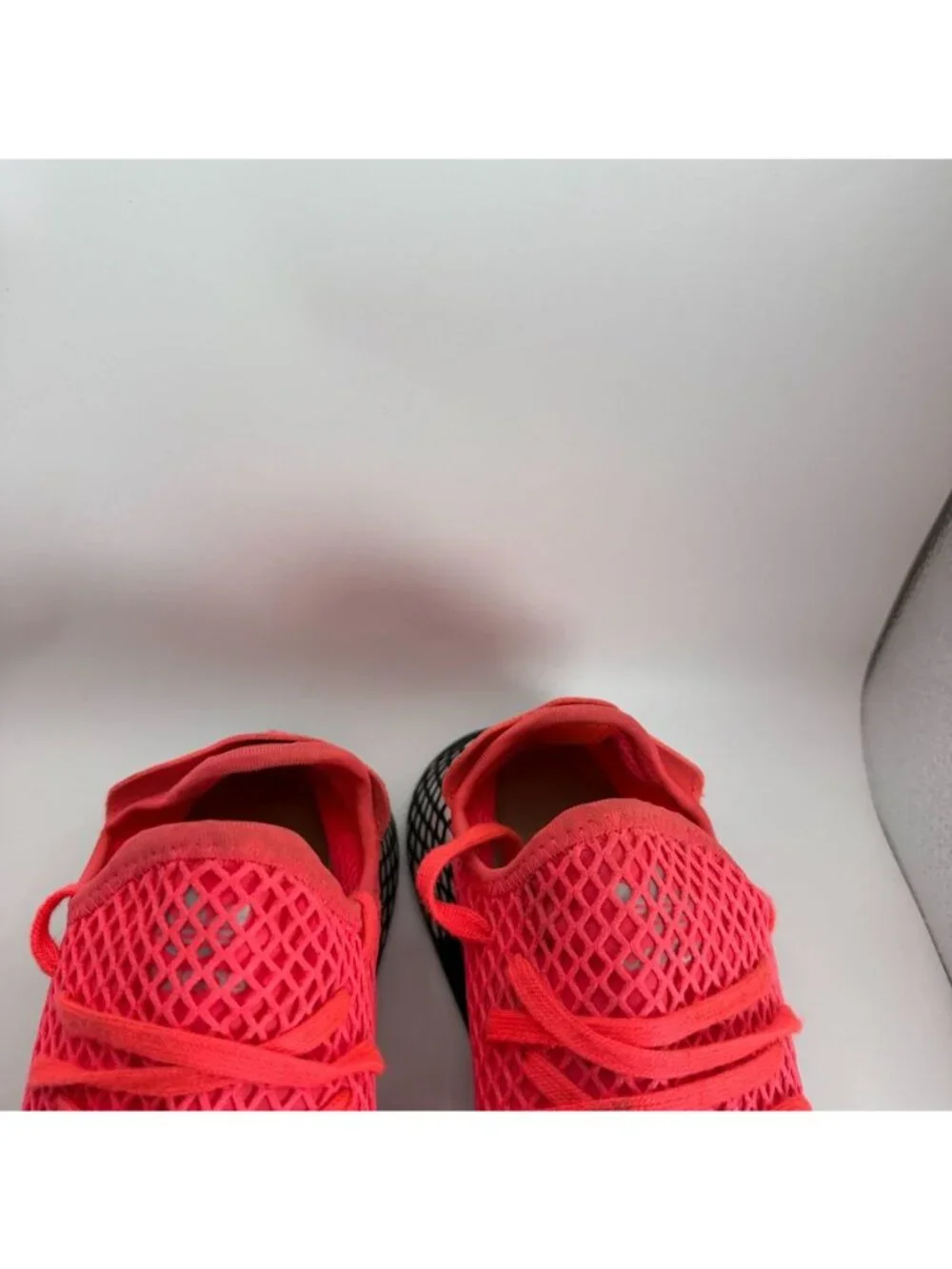 Adidas Mens Deerupt Runner Mesh Shoes Red/Black Size 9